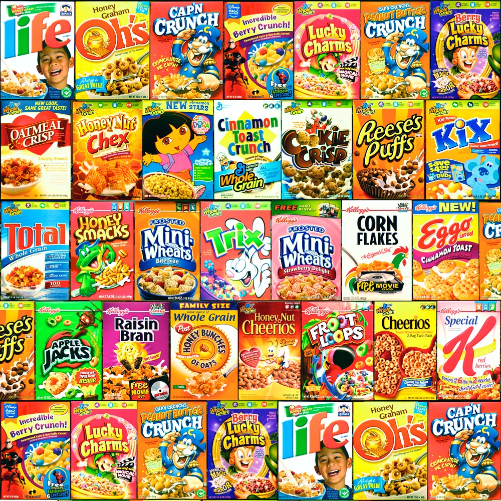 Cartoon Cereal Box